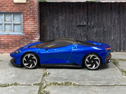Loose Hot Wheels - Pininfarina Battista - Blue — view 3
