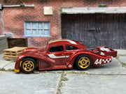 Loose Hot Wheels VW Kafer Racer – Dark Red, Gold & White #44 — view 2