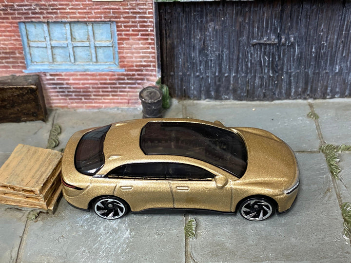 Loose Hot Wheels - Lucid Air - Gold — view 2
