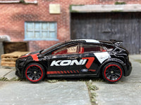Loose Hot Wheels - Ford Focus RS - Koni Black Livery — view 3