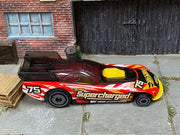 Loose Hot Wheels - Supercharged Funny Car Dragster - Red and Yellow 75 — view 2