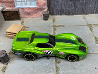 Loose Hot Wheels - 1976 Chevy Corvette Greenwood - Green and Black 22 — view 2