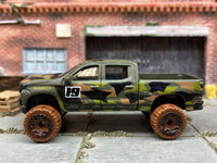Loose Hot Wheels - 2019 Chevy Silverado Trail Boss LT - Green Camo — view 3