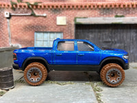 Loose Hot Wheels - 2020 Dodge Ram 1500 Rebel 4x4 Truck - Blue — view 3
