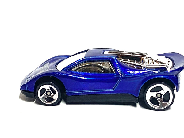 Loose Hot Wheels - Blue Streak - Blue and Chrome