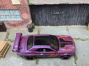 Loose Hot Wheels - Dodge Challenger Drift Car - Purple — view 2