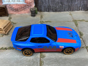 Loose Hot Wheels - 1989 Porsche 944 Turbo - Blue and Red Urban Outlaw Livery