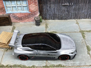 Loose Hot Wheels - Nissan Leaf Nismo RC02 - Silver and Black — view 3