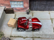 Loose Hot Wheels - Toon'd Twin Mill - Burgundy — view 2