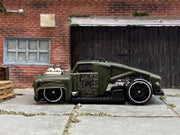 Loose Hot Wheels - Erikenstein Race Truck - Dark Satin Green — view 3