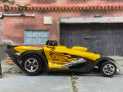 Loose Hot Wheels Super Comp Dragster in Yellow with Flames #5 Race Livery
