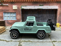 Loose Hot Wheels - 1967 Jeepster Commando - Green Earl Motors — view 3