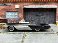Loose Hot Wheels - 1963 Ford T-Bird Thunderbird - Black and White