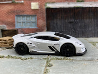 Loose Hot Wheels - Lamborghini Huracan Coupe LB WORKS - White — view 3