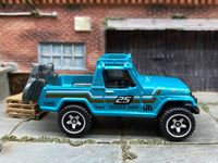 Loose Hot Wheels - 1967 Jeepster Commando - Teal #25 — view 3