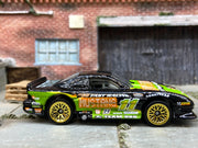 Loose Hot Wheels - Ford Mustang Cobra Race Car - Black and Green Mustang OSO Livery — view 3