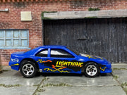 Loose Hot Wheels - Chevy Stocker Stock Car - Blue Lightning — view 3