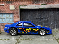 Loose Hot Wheels - Chevy Stocker Stock Car - Blue Lightning — view 3