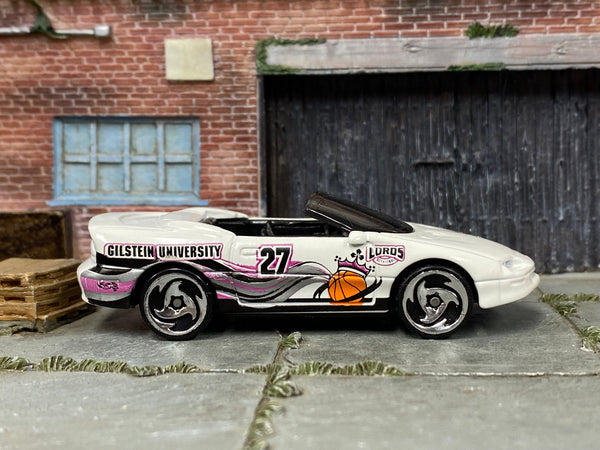 Loose Hot Wheels - 1995 Camaro Convertible - White Gilstein University Lords