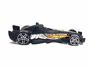 Loose Hot Wheels - F-Racer - Black and Chrome — view 3