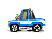 Loose Hot Wheels - Toon'd 1983 Chevy Silverado - Blue and White — view 3