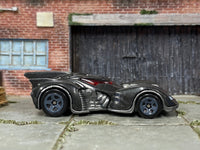 Loose Hot Wheels - Batman Batmobile Arkham Asylum - Gray — view 3