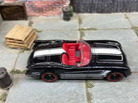 Loose Hot Wheels - 1955 Chevy Corvette - Black and White — view 2