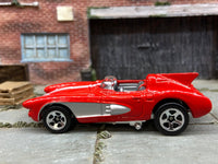 Loose Hot Wheels - Chevy Corvette SR2 - Red, White and Silver — view 2