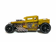 Loose Hot Wheels - Bone Shaker Hot Rod Truck - Gold and Black BoneShaker #68 Livery — view 3