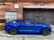 Loose Hot Wheels 2019 Kia Stinger GT In Blue — view 3