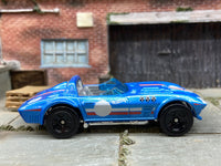 Loose Hot Wheels - Chevy Corvette Grand Sport Roadster - Blue, White and Red
