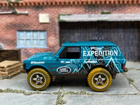 Loose Hot Wheels - Range Rover Classic - Teal Hot Wheels Expedition — view 3