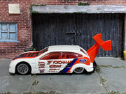 Loose Hot Wheels - Ford Focus Race Car - White, Red and Black Yokohama Livery