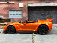 Loose Hot Wheels - 2019 Chevy Corvette ZR1 Convertible - Orange — view 3