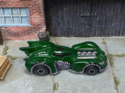 Loose Hot Wheels - Batman Batmobile Arkham Asylum - Dark Green — view 2
