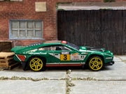 Loose Hot Wheels - Dimachinni Veloce Race Car - Green Sparco #3 — view 3