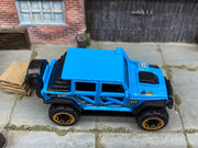Loose Hot Wheels - 2017 Jeep Wrangler - Light Blue