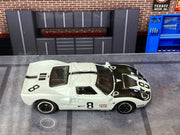 Loose Hot Wheels - Ford GT40 - White and Black 8 — view 2