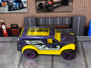 Loose Hot Wheels Power Panel - Purple and Yellow Diecast Car — view 2