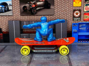 Loose Hot Wheels - Skate Grom - Red and Yellow — view 3