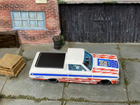 Loose Hot Wheels - 1965 Ford Ranchero - White Stars and Stripes — view 2