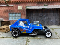 Loose Hot Wheels - 1942 Willys MB Mud Bog Jeep - Blue and White — view 3