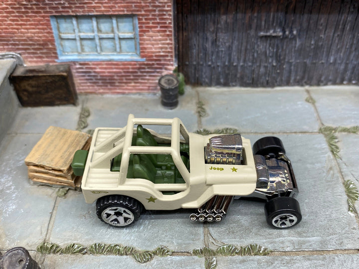 Loose Hot Wheels - 1942 Jeep CJ-2A - Tan — view 2