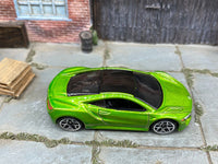 Loose Hot Wheels 2017 Acura NSX - Green — view 2