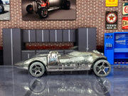 Loose Hot Wheels - HW Twin Mill Braille Racer - ZAMAC Silver — view 3