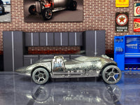 Loose Hot Wheels - HW Twin Mill Braille Racer - ZAMAC Silver — view 3