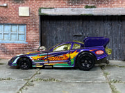 Loose Hot Wheels - Mustang Funny Car Dragster - Purple — view 3