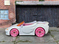 Loose Hot Wheels - Barbie Extra Toon'd - White, Purple and Pink — view 3