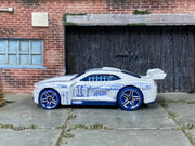 Loose Hot Wheels - 2011 Camaro - White and Blue — view 3
