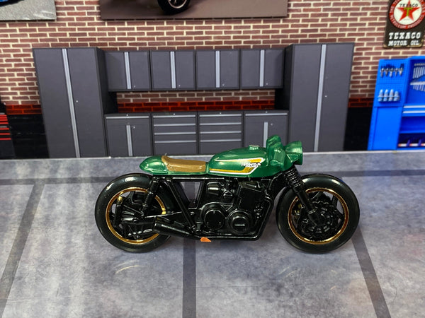 Loose Hot Wheels - Honda CB750 Cafe Motorcycle - Green